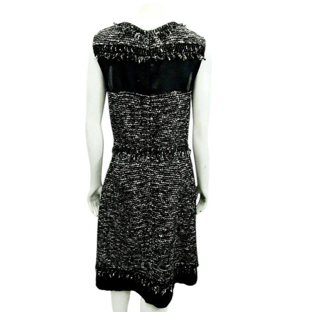St. John Couture Black & Gold Dress Sz 2 - Picture 4 of 12